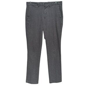 Gap‎ Mens Slim Fit Gray Pinstripe Casual Cotton Dress Pants 31x29